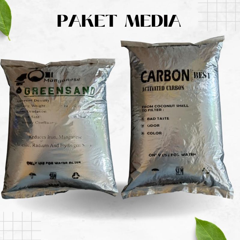 PAKET FILTER AIR / PAKET PERGANTIAN MEDIA / MEDIA FILTER AIR /  KARBON AKTIF / MANGANESEE