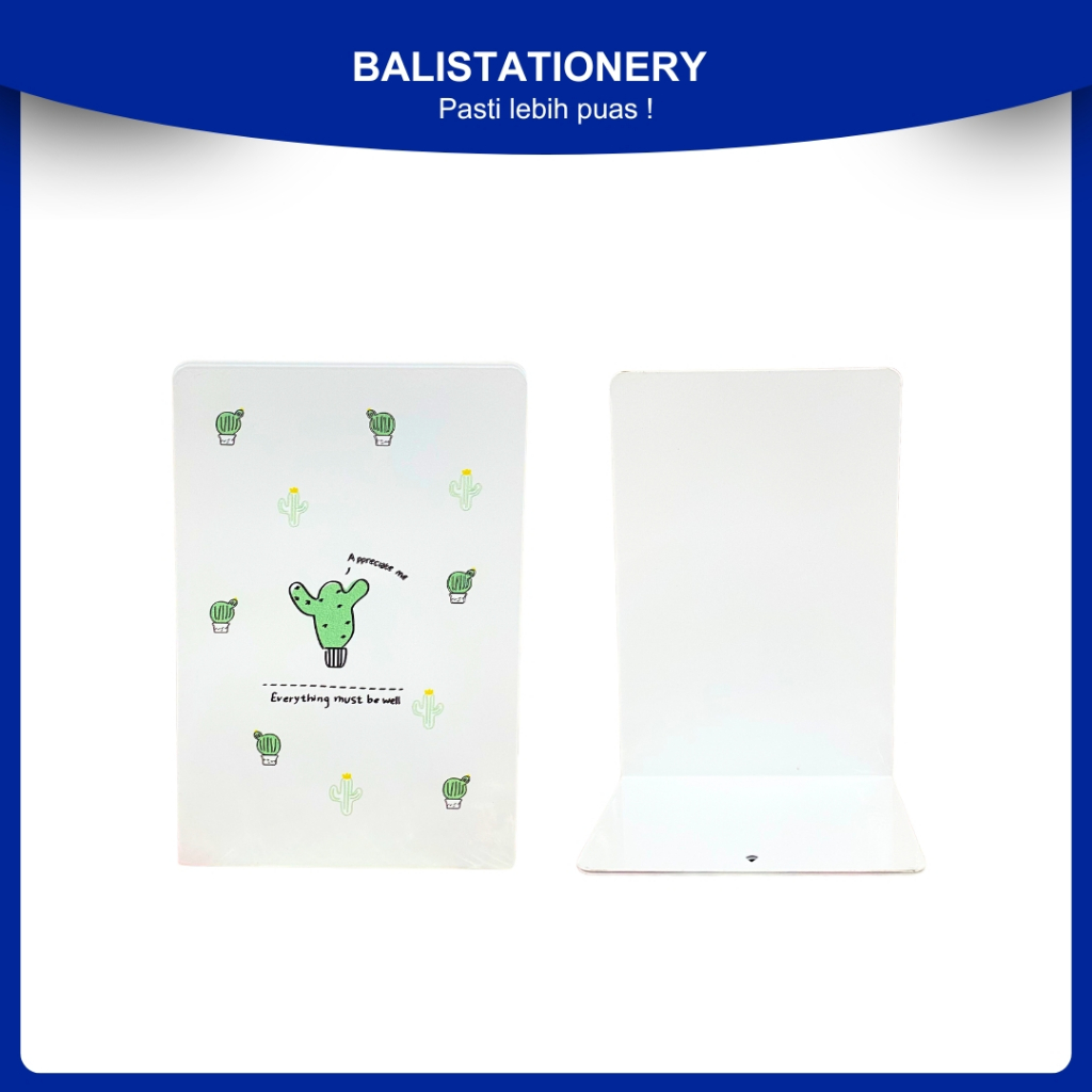 

Stand Book / Book End / Pembatas Buku Bahan Besi dapat 2 pcs
