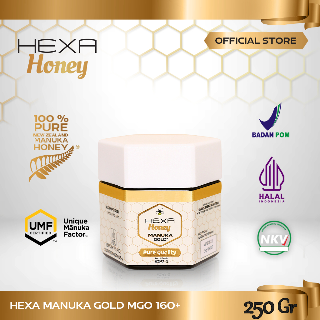 

Madu Manuka Hexa Honey Manuka Gold (MGO 160+) 250gr