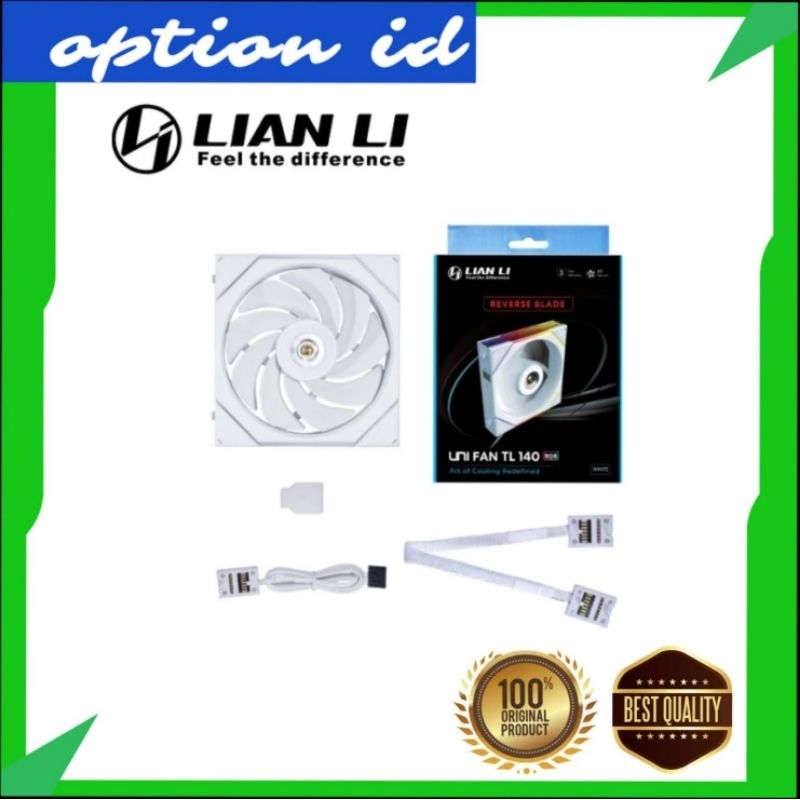 Fan Case LIAN LI UNI FAN TL-140 RGB REVERSE BLADE | TL140 140mm 14cm 1-Pack - White