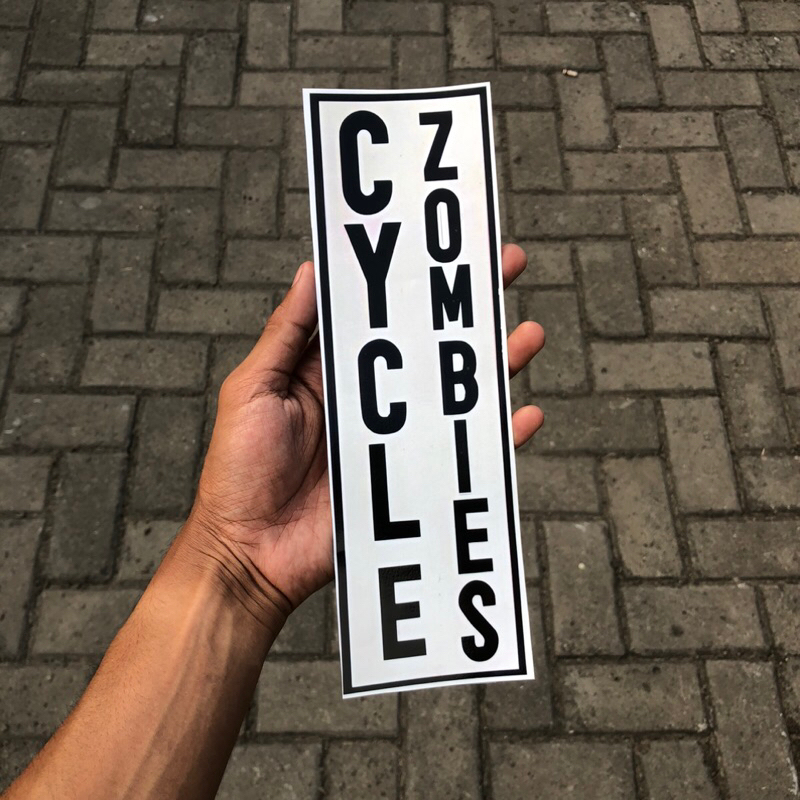 Sticker Cycle Zombie Big