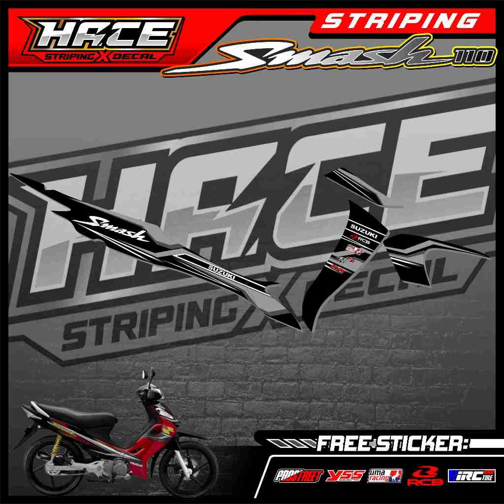 659 STRIPING STICKER SMASH 110 - STRIPING STICKER SMASH 110 PREMIUM GRAFIK