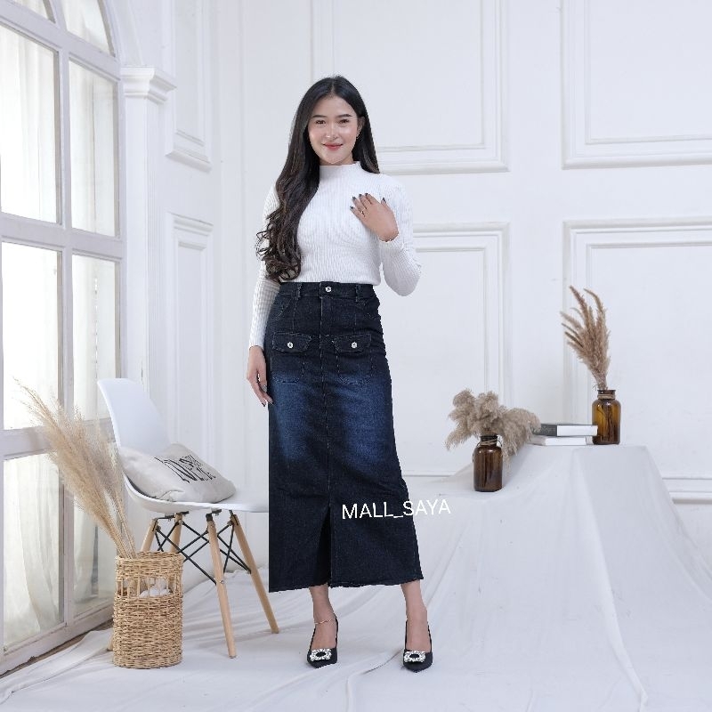 Praba Jeans Rok Jeans Rok Praba Rok Korea Korean Style