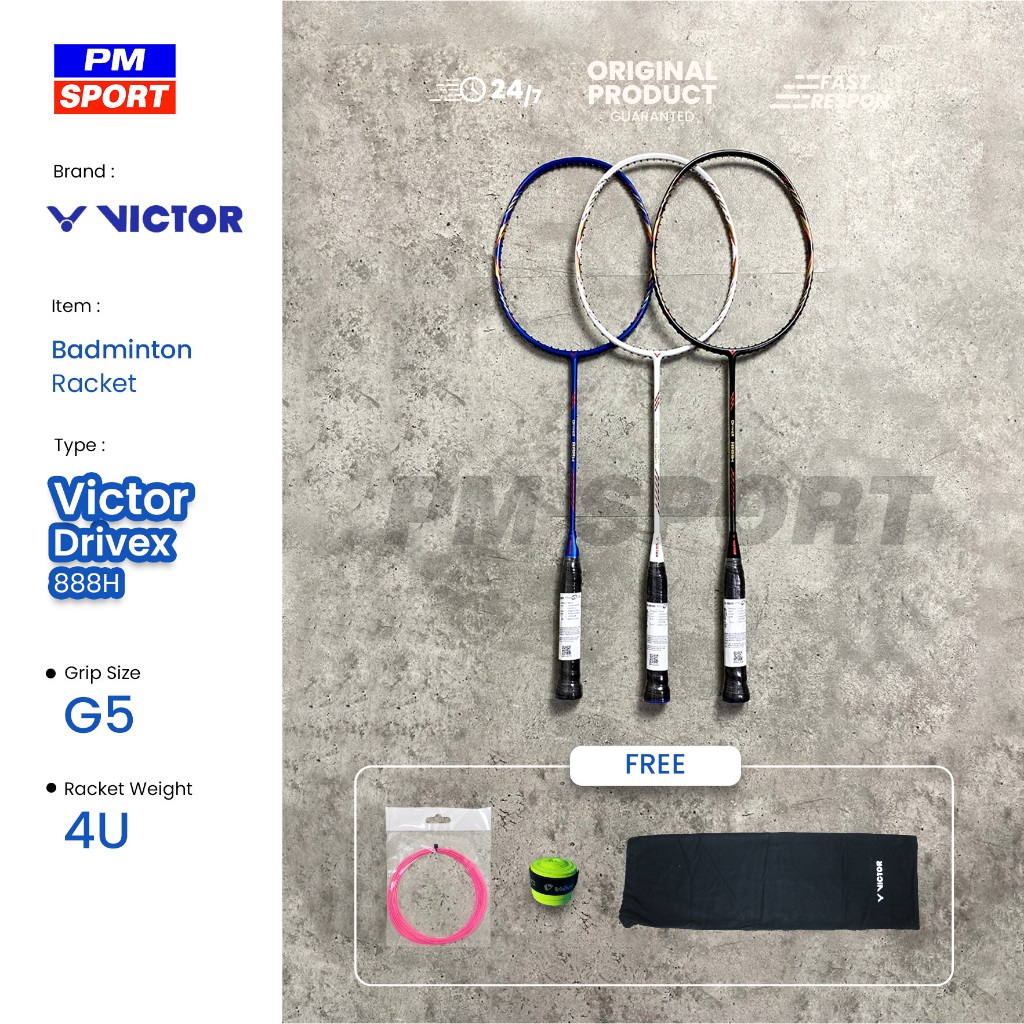 RAKET BADMINTON / BULUTANGKIS VICTOR DRIVEX 888H DRIVE X ORIGINAL