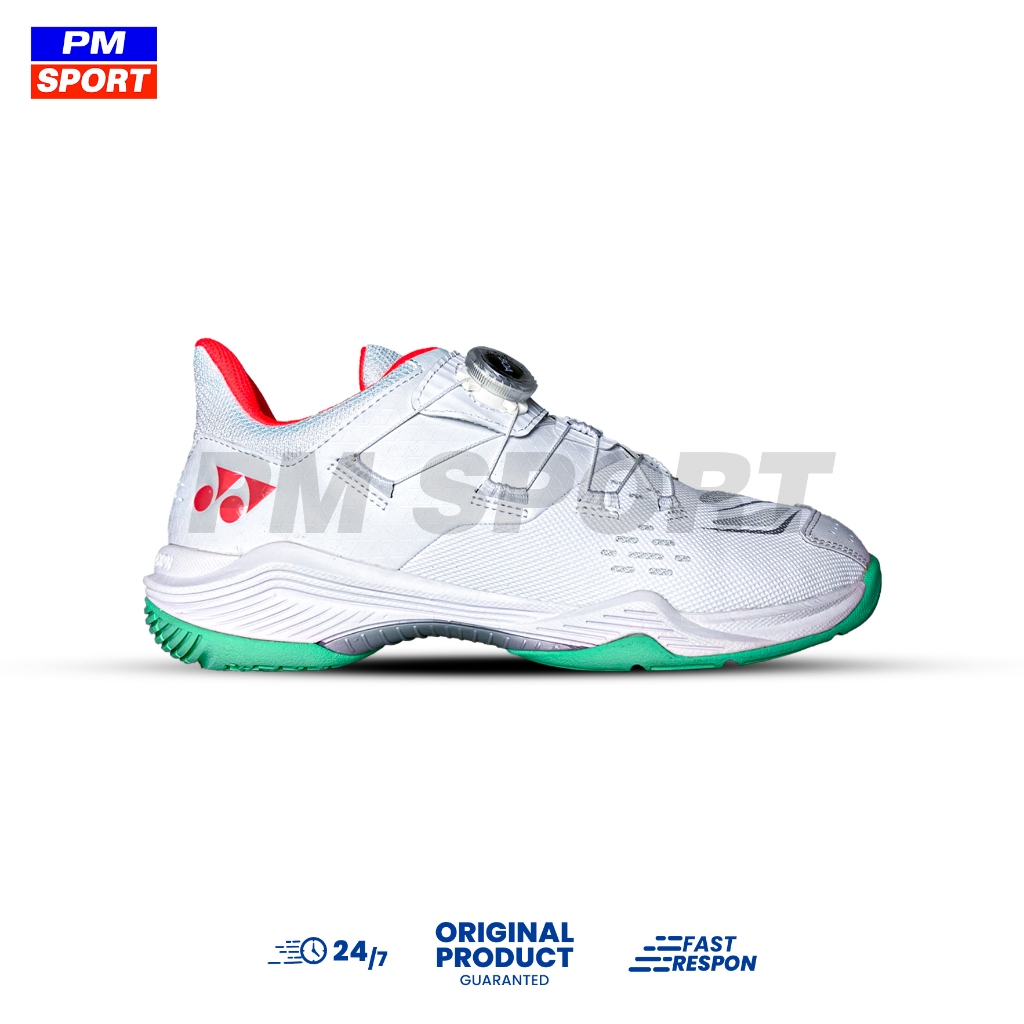 SEPATU BADMINTON YONEX SHB 88 DIAL WIDE D3 BOA SHB88D3EX BULUTANGKIS ORIGINAL - WHITE ORANGE