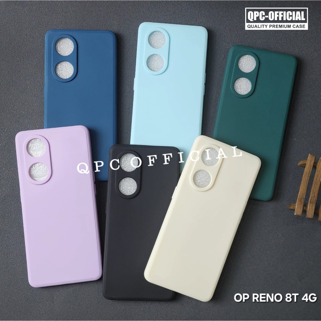 Oppo Reno 8T 4g Oppo Reno 8T 5g Softcase Macaron Square / Case Square Edge Case Oppo Reno 8T 4g Oppo