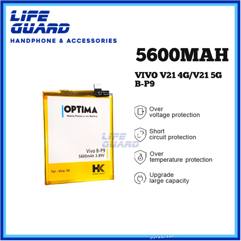 BATERAI HK OPTIMA VIVO V21 4G | V21 5G B-P9 5600MAH BATRE DOUBLE IC
