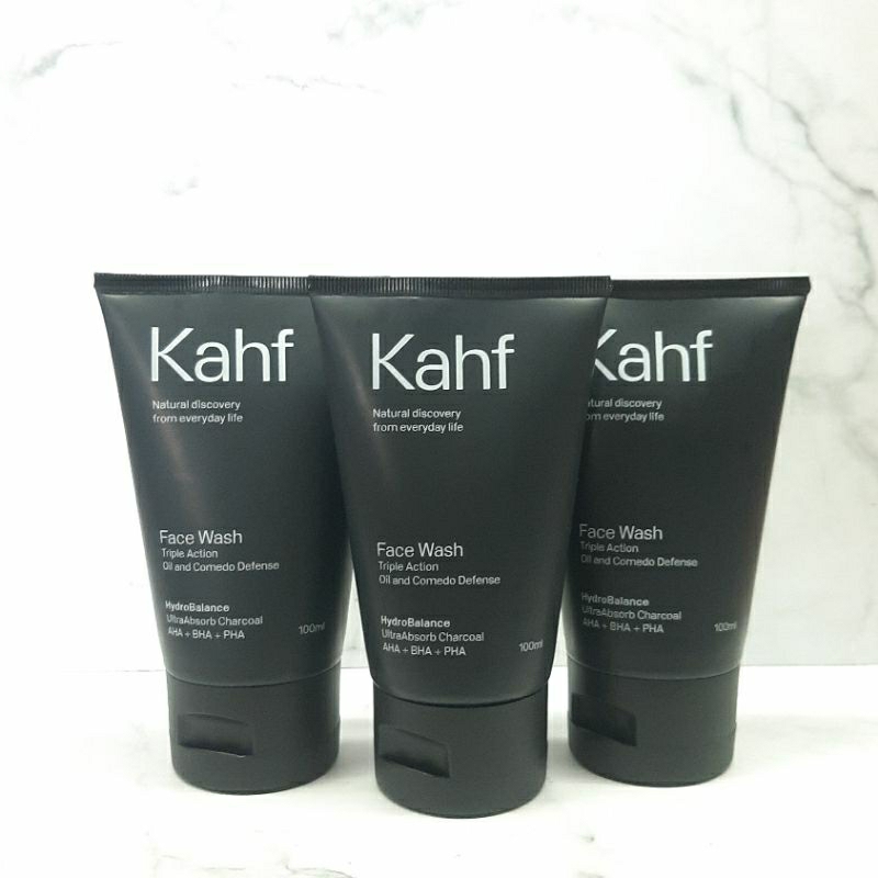 Khaf Face Wash Triple Action 100.ml Original | Sabun Cuci Muka Pria