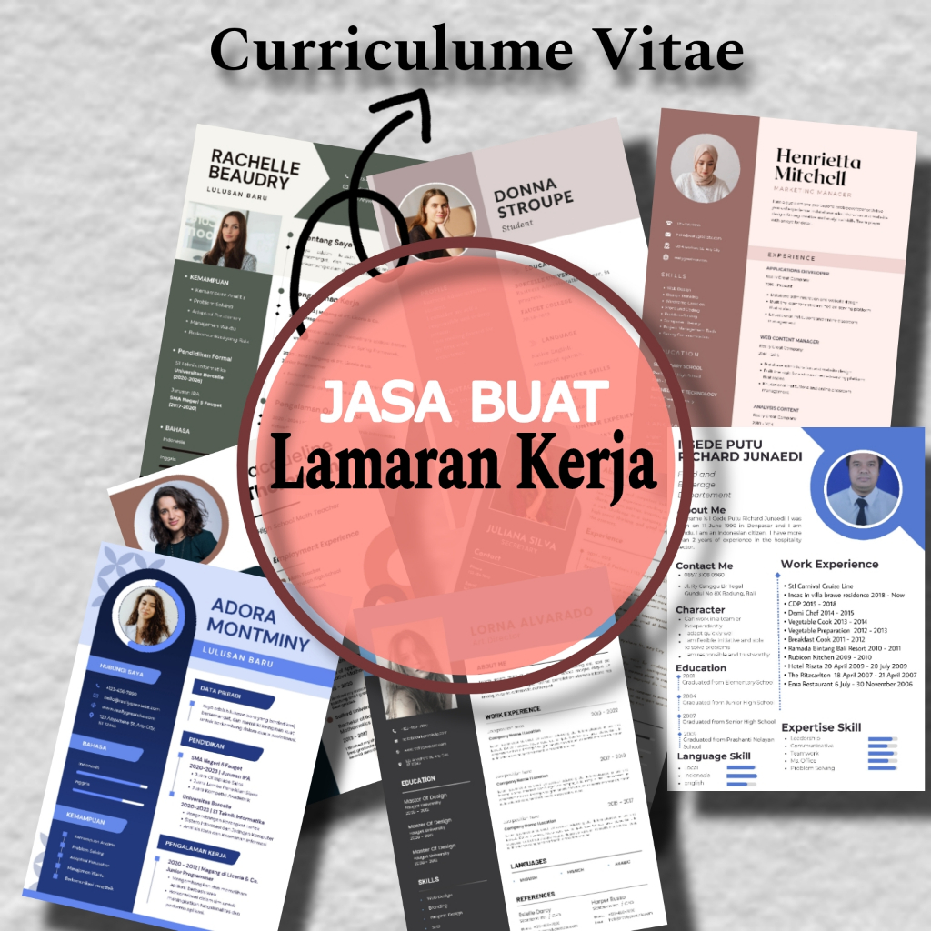 Surat Lamaran Kerja dan CV Lengkap Dengan Lampiran Dokumen Pendukung