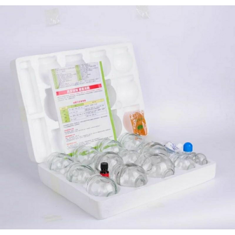 Kop Kaca Set 16 / Cupping Set / Terapi Bekam - Paket Lengkap