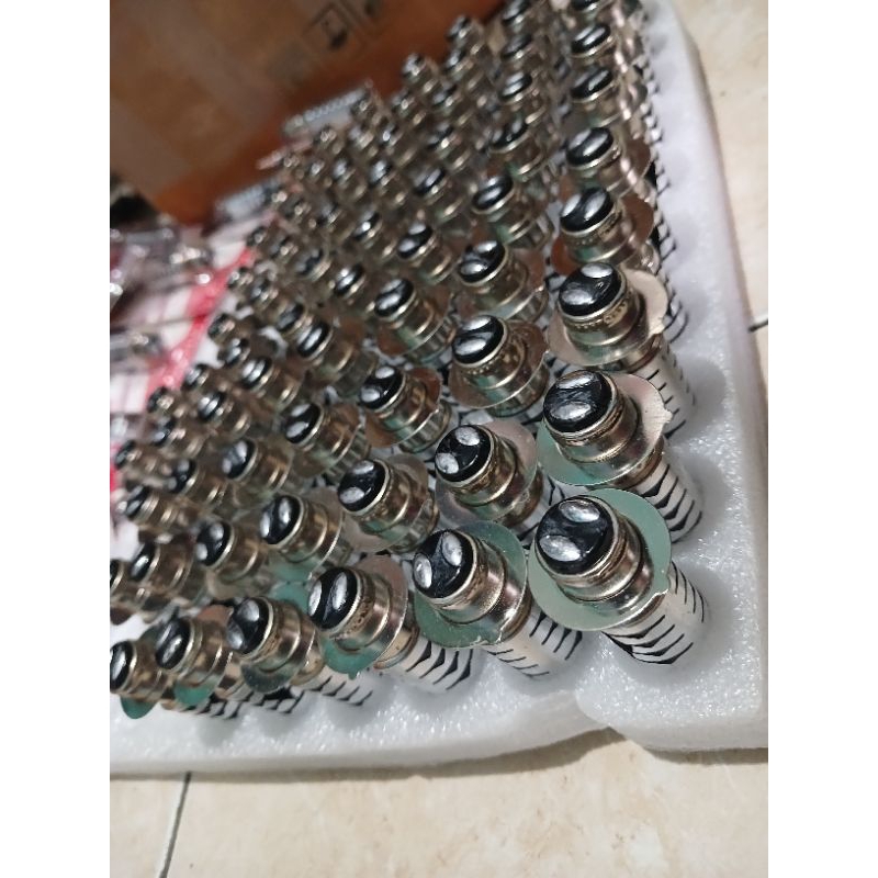 Lampu Led laser 2warna putih kuning lampu motor bebek/metik dua warna