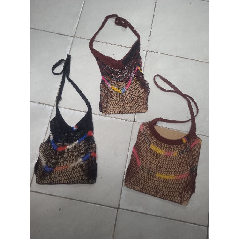 Tas selempang/tas noken Papua/tas selempang noken/tas etnik papua