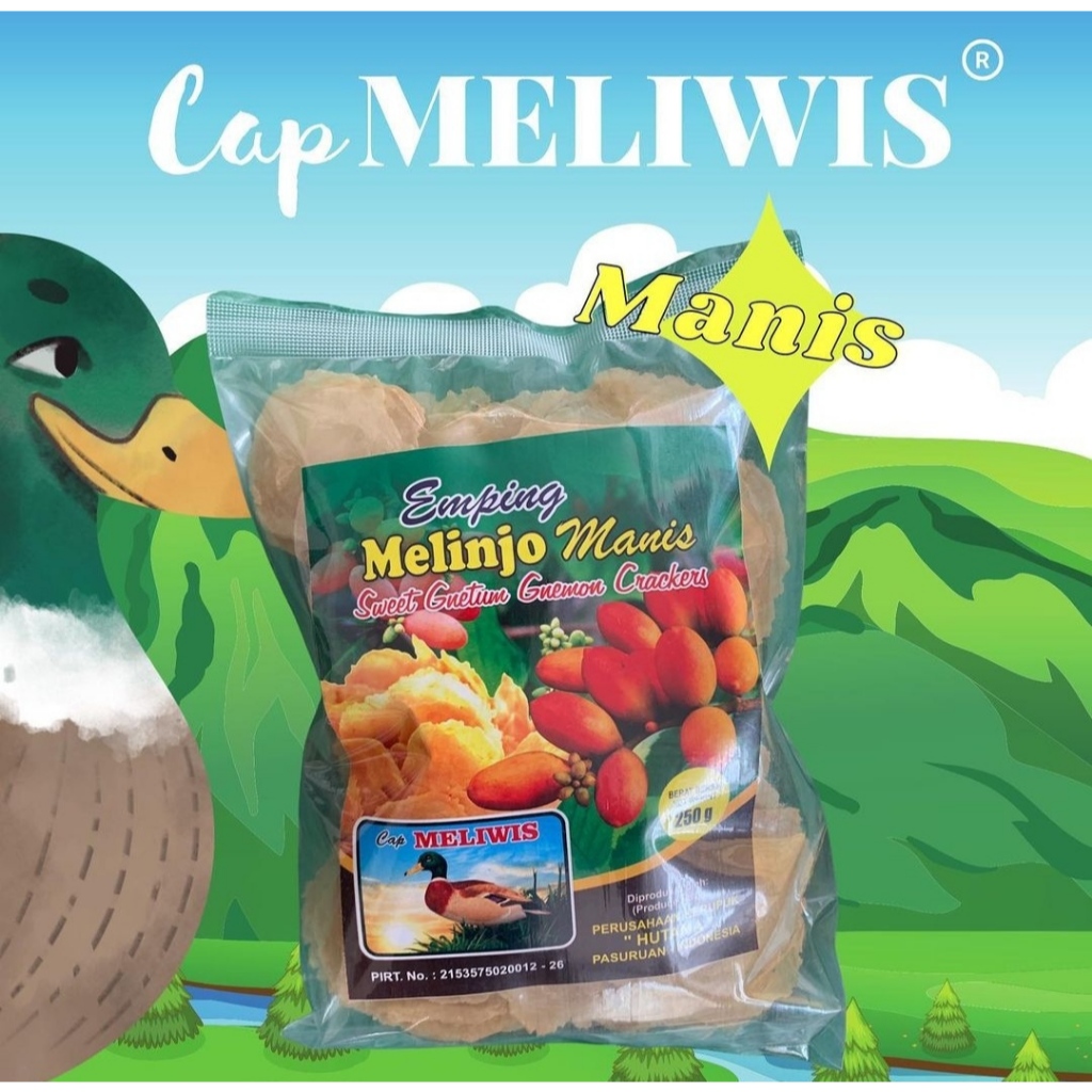 

Mlinjo Emping Manis Cap Meliwis Hutama Khas Kota Pasuruan, Kemasan 250gr