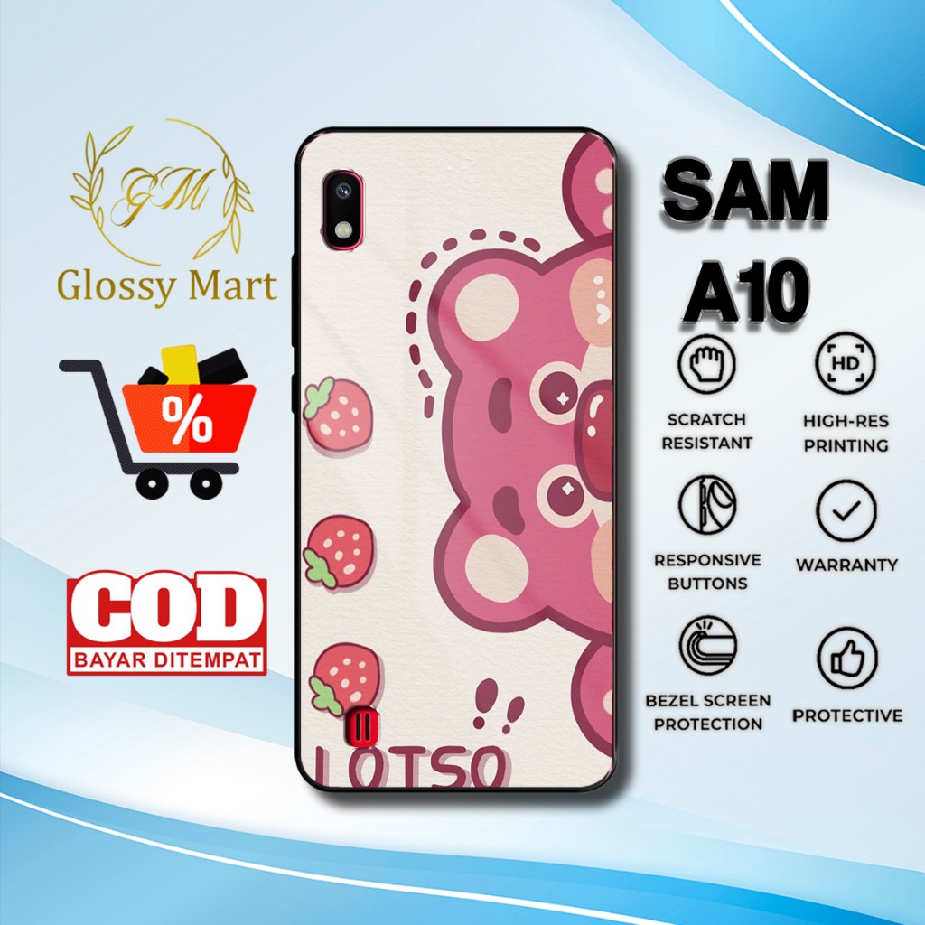 Case Sam A10  Terbaru - Casing Sam A10 - Motif Cute lotso - Hardcase Premium Glossy - Softcase Hp Sa
