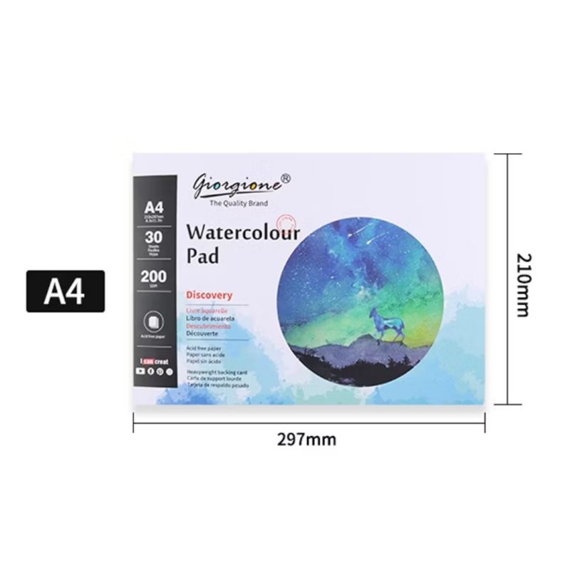 

Giorgione Watercolor Pad A4 30 Lembar - Kertas Cat Air A4