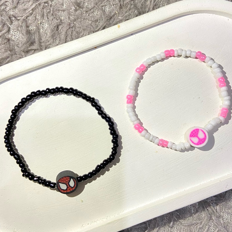 Miles And Gwen SpiderMan Bracelet | Gelang Manik-Manik