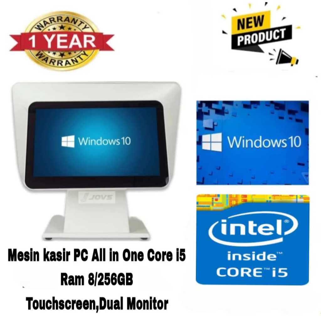 Mesin kasir PC Core i5 All in One Touchscreen komputer kasir