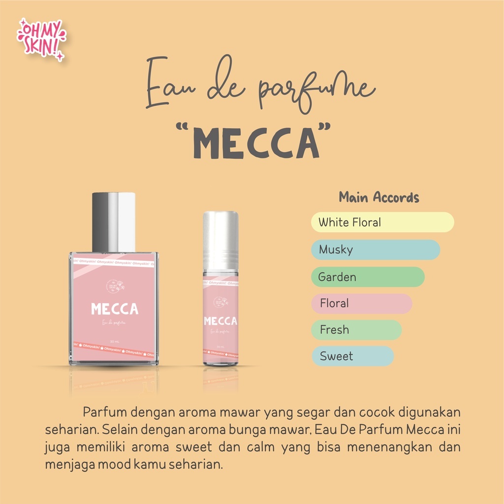 ( SBS ) Mecca EDP Eau De Parfum Roll On and Spray Parfume Inspired Oh My Skin Body Mist Cologn Spray