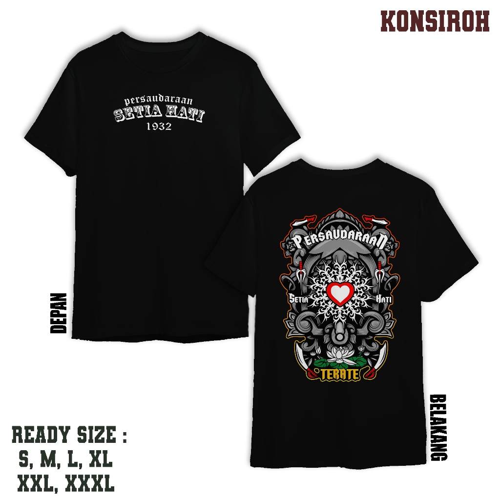KAOS KAOS PERSAUDARAAN SETIA HATI TERATE (PSHT) 1932 KAOS PREMIUM DEWASA BAJU UNTUK PRIA DAN WANITA