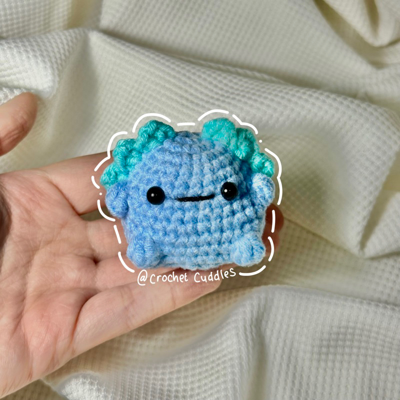 Axolotl Crochet Keychain | Gantungan Axolotl | Amigurumi | Boneka Handmade