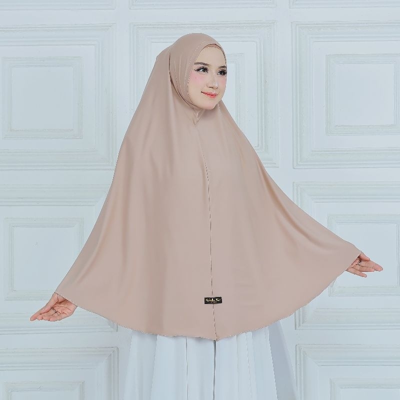 Nabillanur - hijab bergo inara jumbo non pad daily instan jersey