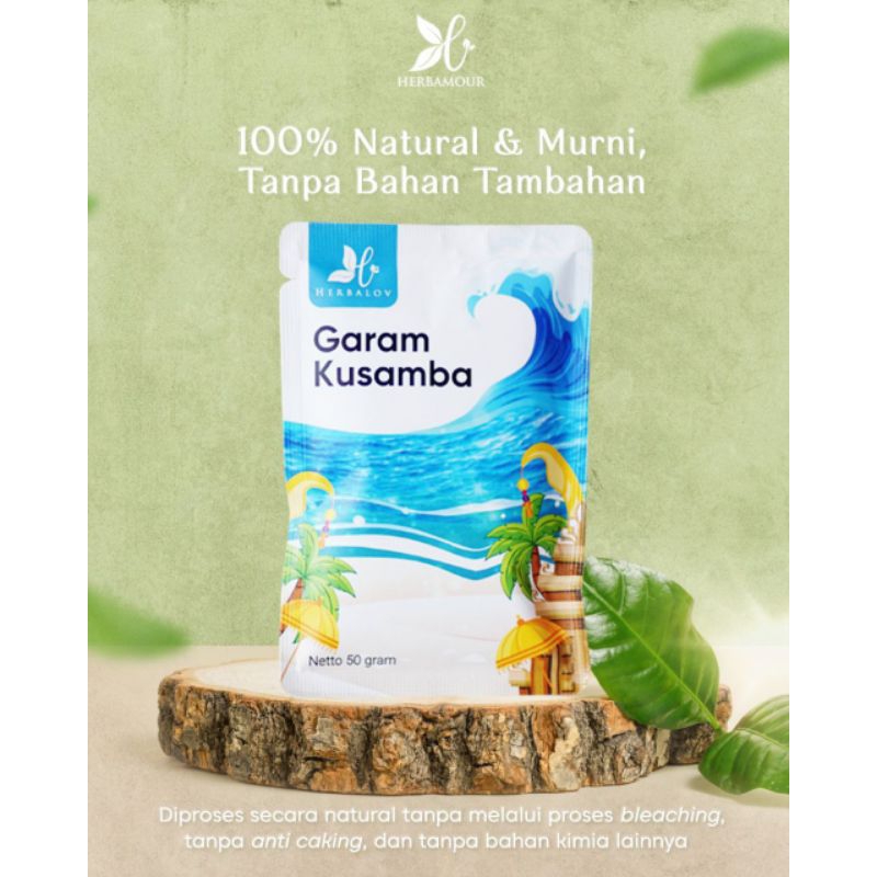 

HERBALOV GARAM KUSAMBA GARAM ALAMI KESEHATAN NON GMO UNREFINED SALT