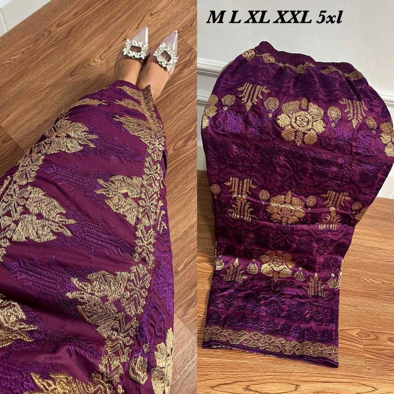 KAMEN JADI BORDIR STRAIT MOTIF SARASWATI || kamen jadi JUMBO|| rok songket || rok bali || kamen jumb