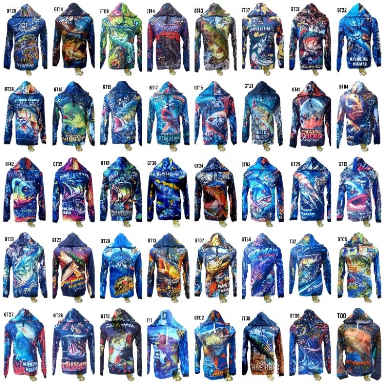 JERSEY MANCING KAOS MANCING BAJU MANCING IKAN NILA BARAMUNDI KODE H5G4