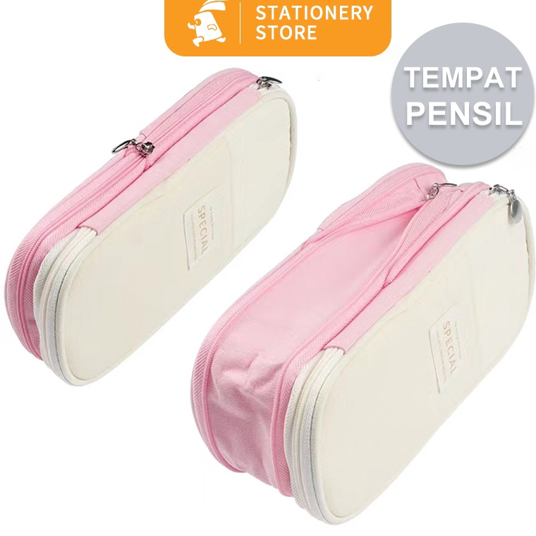 

KODE L6E7 tempat pensil angookotak pensilorganizer stationerykotak pensil angoo Large CapacityRabbit Stationery