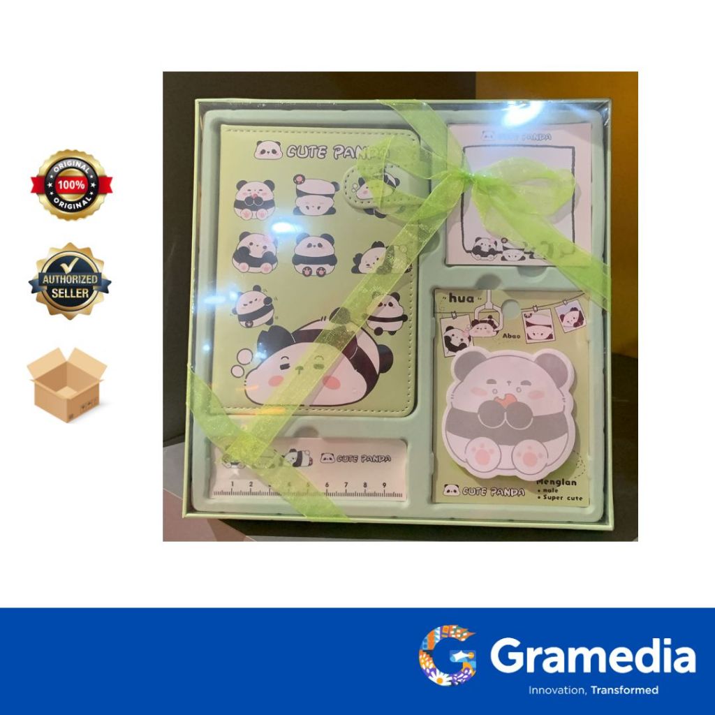 

Gramedia Surabaya - KAKO CUTE PANDA STATIONARY SET BOX GREEN