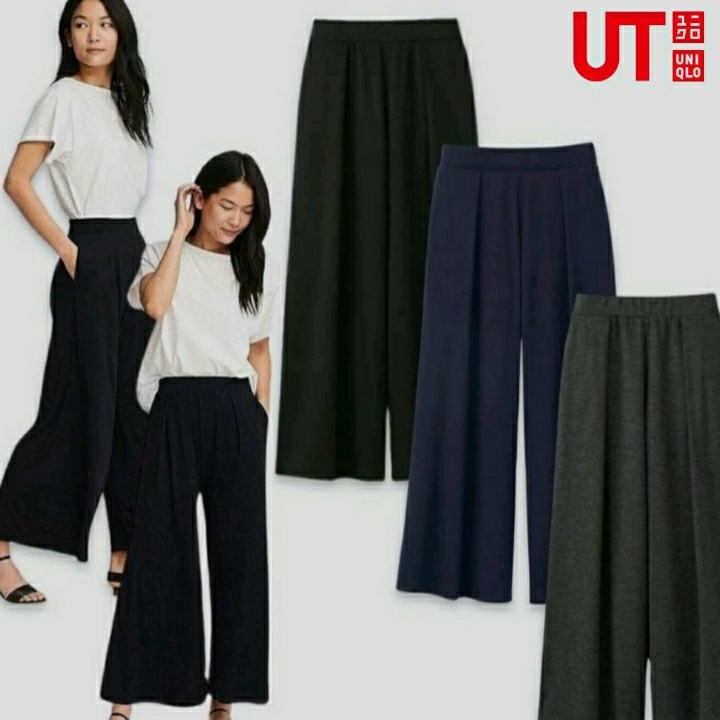 Bonuskan Uniqlo GU Woman Gaucho Cullotes Pants  Celana Kulot Wanita Uniqlo XSXXL