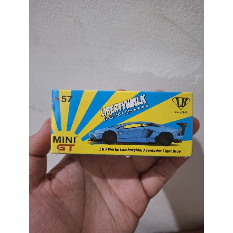 MiniGT 57 LB WORKS Lamborghini Aventador Light Blue
