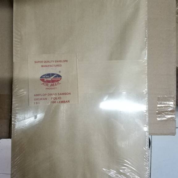 

KP8 AMPLOP COKLAT FOLIO F4 AIRMAIL isi 1 LEMBAR
