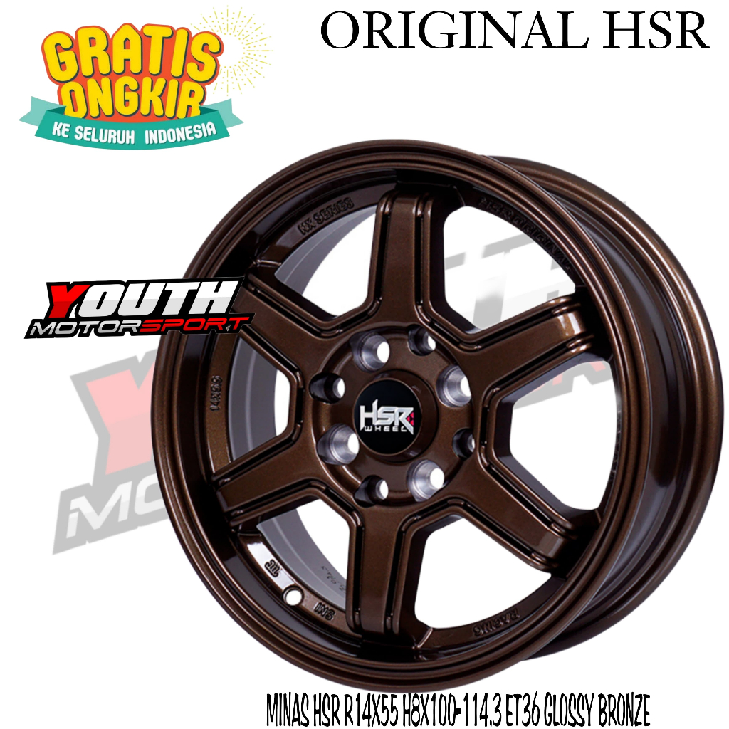 VELG R14 ORIGINAL HSR MINAS FOR BRIO,SIGRA,AGYA,XENIA,AVANZA DLL