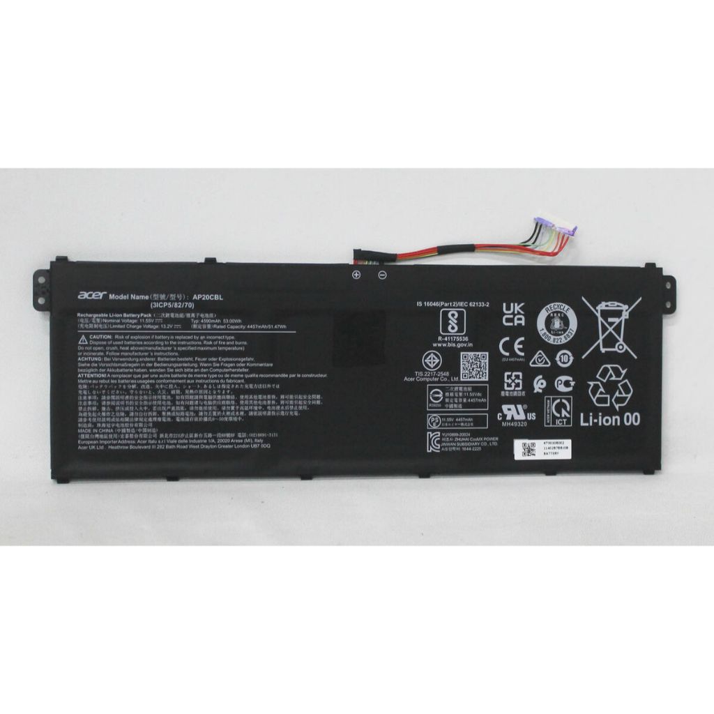 Baterai Laptop Acer TravelMate Spin B3 TMB311RNA-32 B311R-32 AP20CBL
