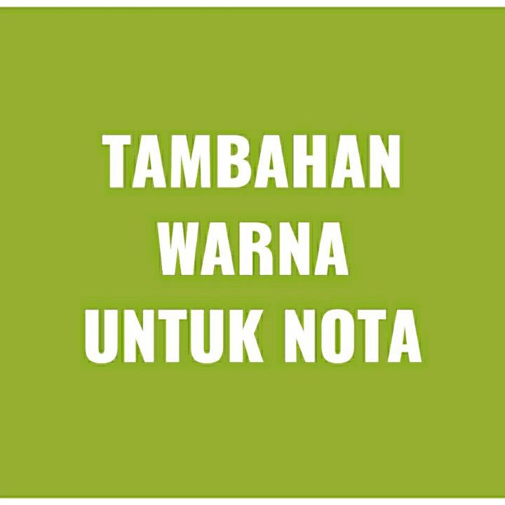 

Eksklusif Tambah warna nota