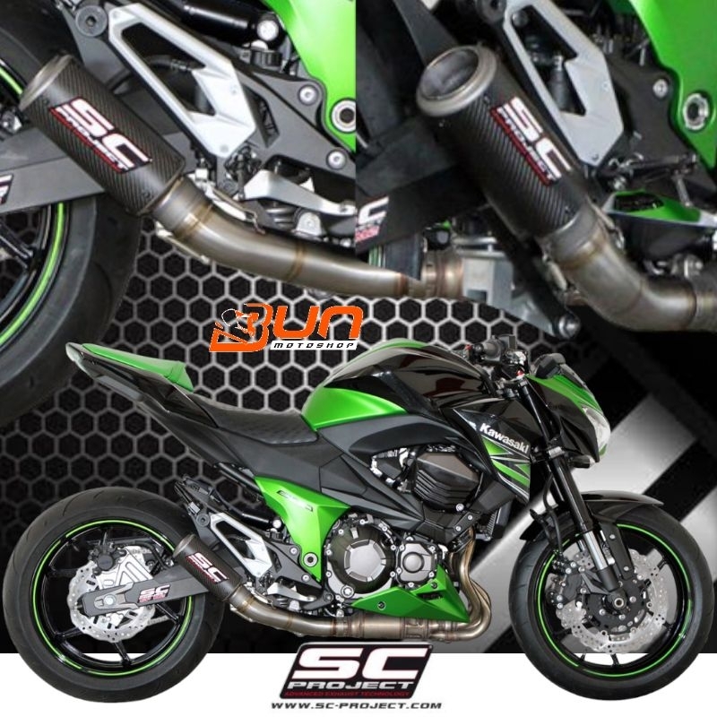 SC PROJECT CRT CARBON CRT TITANIUM Slip On Original Kawasaki Z800