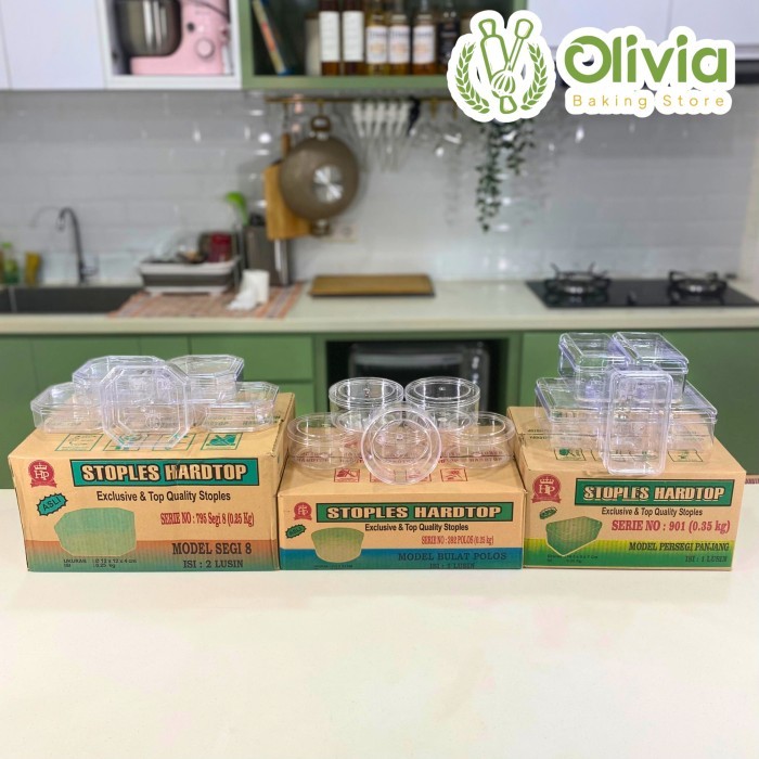 Toples Hardtop Kue Kering Kotak Bulat Persegi Panjang Dus Lusin