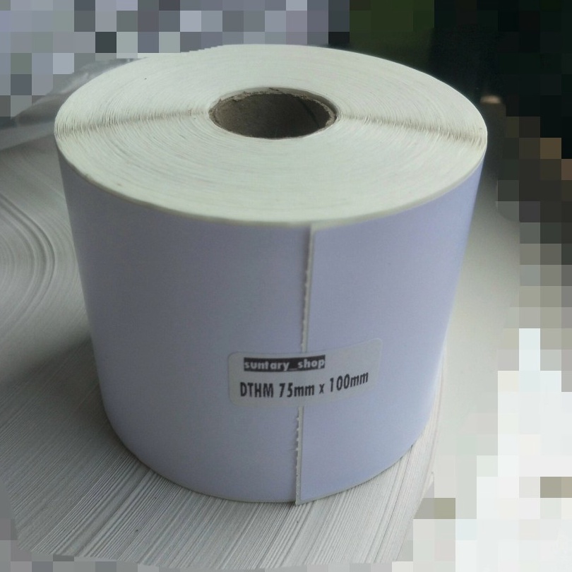 

KP8 barcode stiker thermal 75 mm x 1 mm cocok untuk resi 75x1 76x1 isi pcs