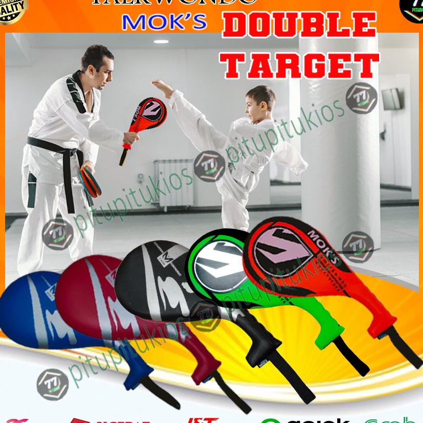 Pasti Terjamin  Double Kick Kicking Foot Target Pad Kickpad Alat Alas Latihan Sasaran Tendang Tendan