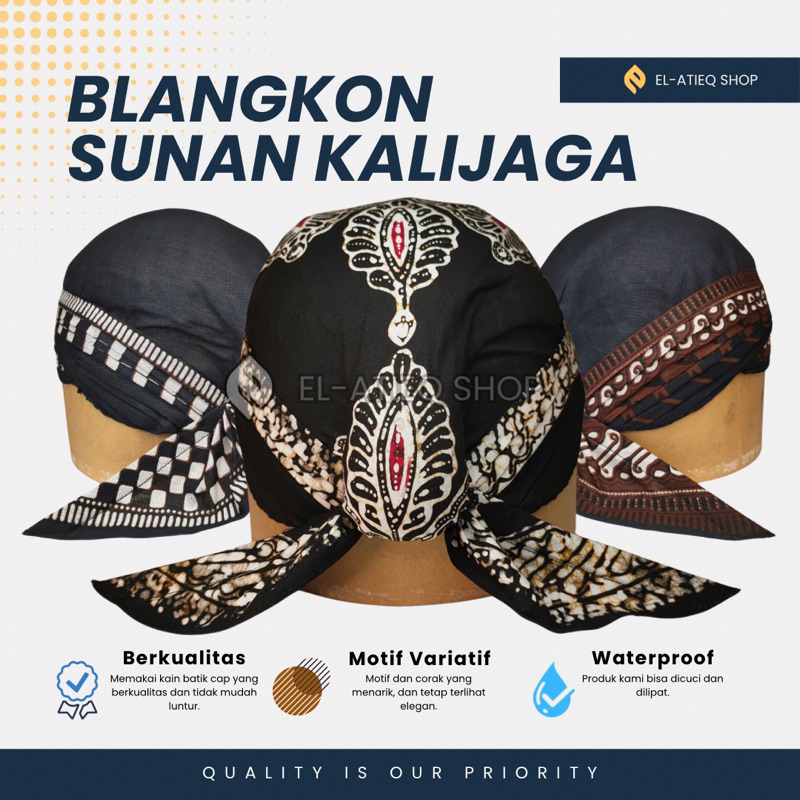 MURAH - Blangkon Alusan Cuci Lipat Sunan Kalijaga