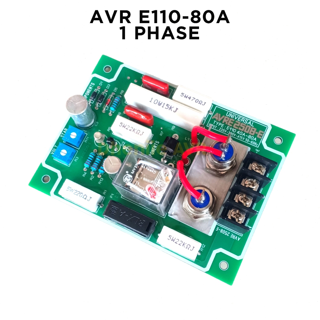 AVR Generator UNIVERSAL E110-80A 1 PHASE / AVR Genset E110-80A 1 PHASE AVR LOKAL