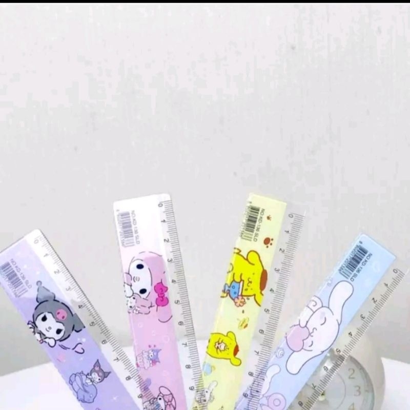 

1PCS Penggaris Karakter Sanrio 15Cm/ Alat Ukur AlatTulis Garisan Ruler Mistar Panjang 15cm Motif Sanrio