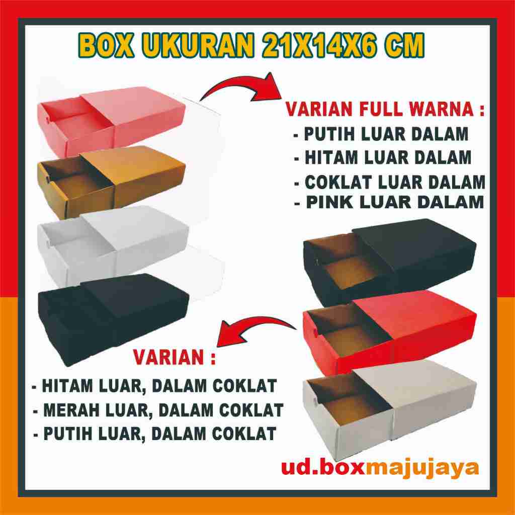 

Box Sleding 21x14x6 cm/Slide Box/Kardus/Kemasan
