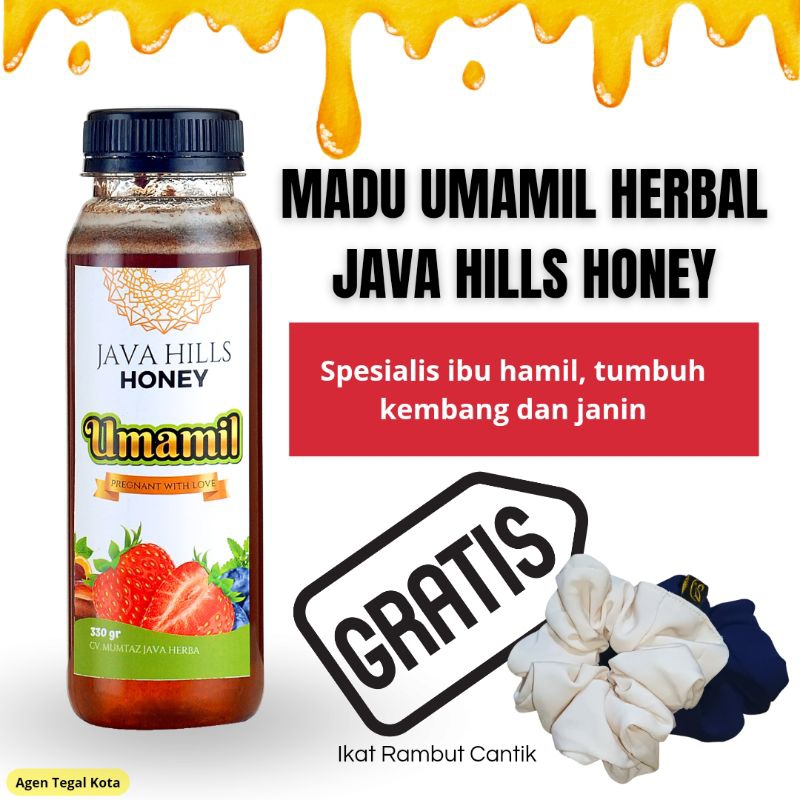 

MADU UMAMIL JAVA HILLS HONEY 330 gramPREMIUM RAW IBU HAMIL DAN JANIN gratis ikat rambut cantik