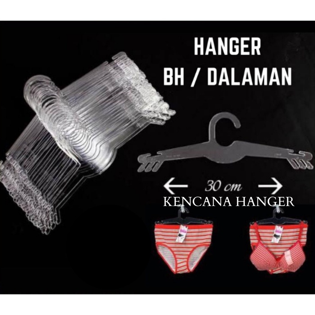 Hanger bh dan cd | Hanger Celana Dalam Bening | Gantungan Serbaguna | Hanger Bra | Hanger Murah ( 12