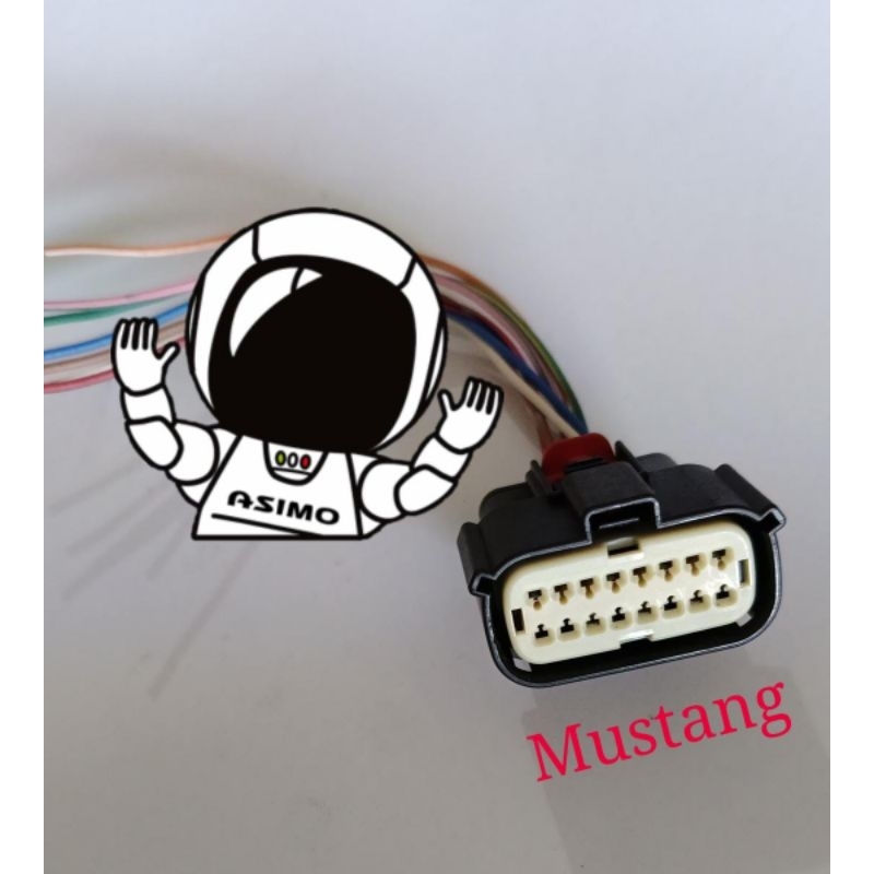 soket headlight pin 16 Original Ford Mustang Ranger Raptor F150 Fusion kabel socket konektor headlam