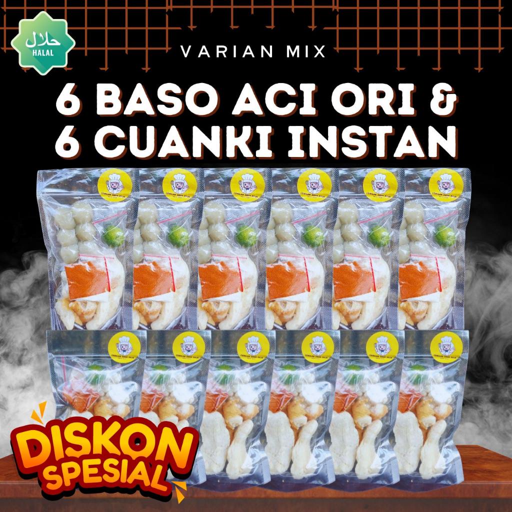 

MIX 6 BASO ACI ORIGINAL, 6 BASO ACI AYAM SUWIR PAKET HEMAT SUPER ENAK