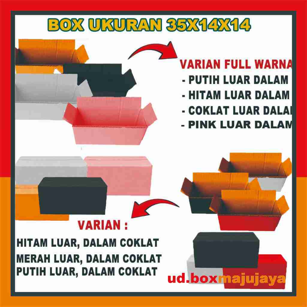 

(PAKTE 10 PCS) Kardus 35x14x14 cm Box A1/Kotak Kue/Box Hampers