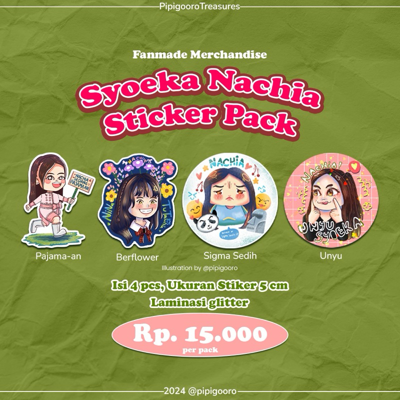 

Sticker Pack Nachia JKT48 by Pipigooro